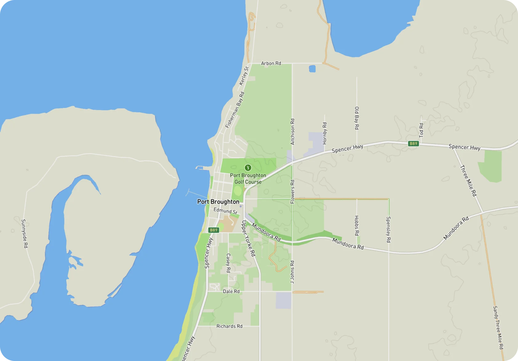 Map of the area covered by Barunga Village community services